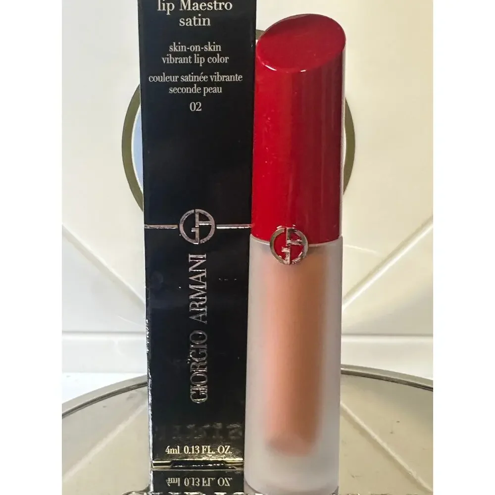 Giorgio Armani lip Maestro Satin 02 WEEKEND GETAWAY 65 mL- NEW in BOX